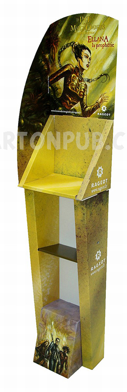 présentoir colonne - carton recyclé